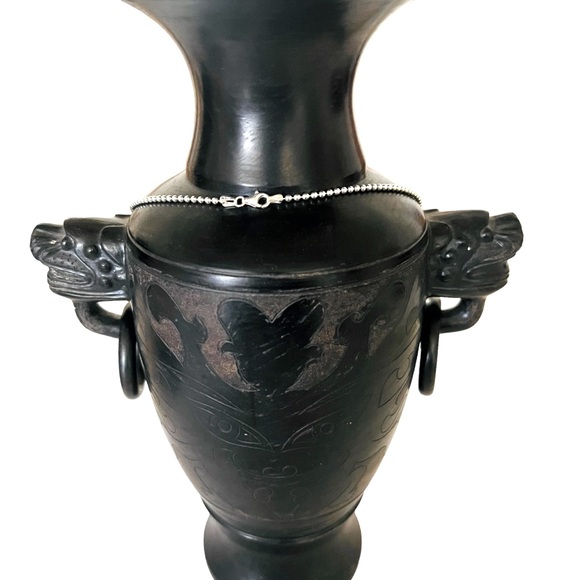 NEW 925 Silver Bead Ball Chain High Quality 2.20mm Wide & 50cm Long - Picture 5 of 6